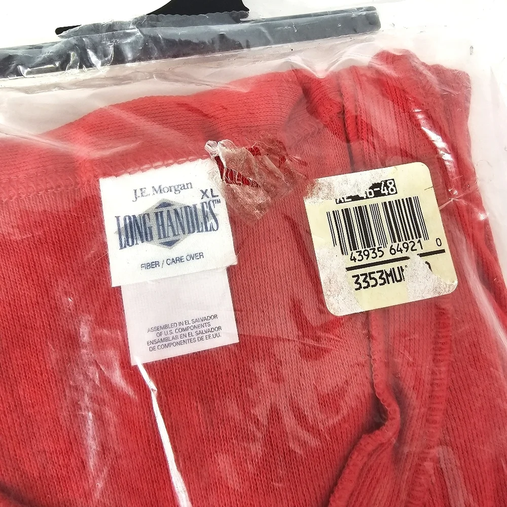 Red J.E. Morgan Longhandles Thermal Long Johns - Union Suit NWT